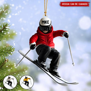 Personalized Skiing Ornament, Gifts For Skiing Lovers-2024 New Release