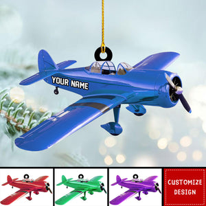 2024 New Release Personalized Airplane Christmas Ornament