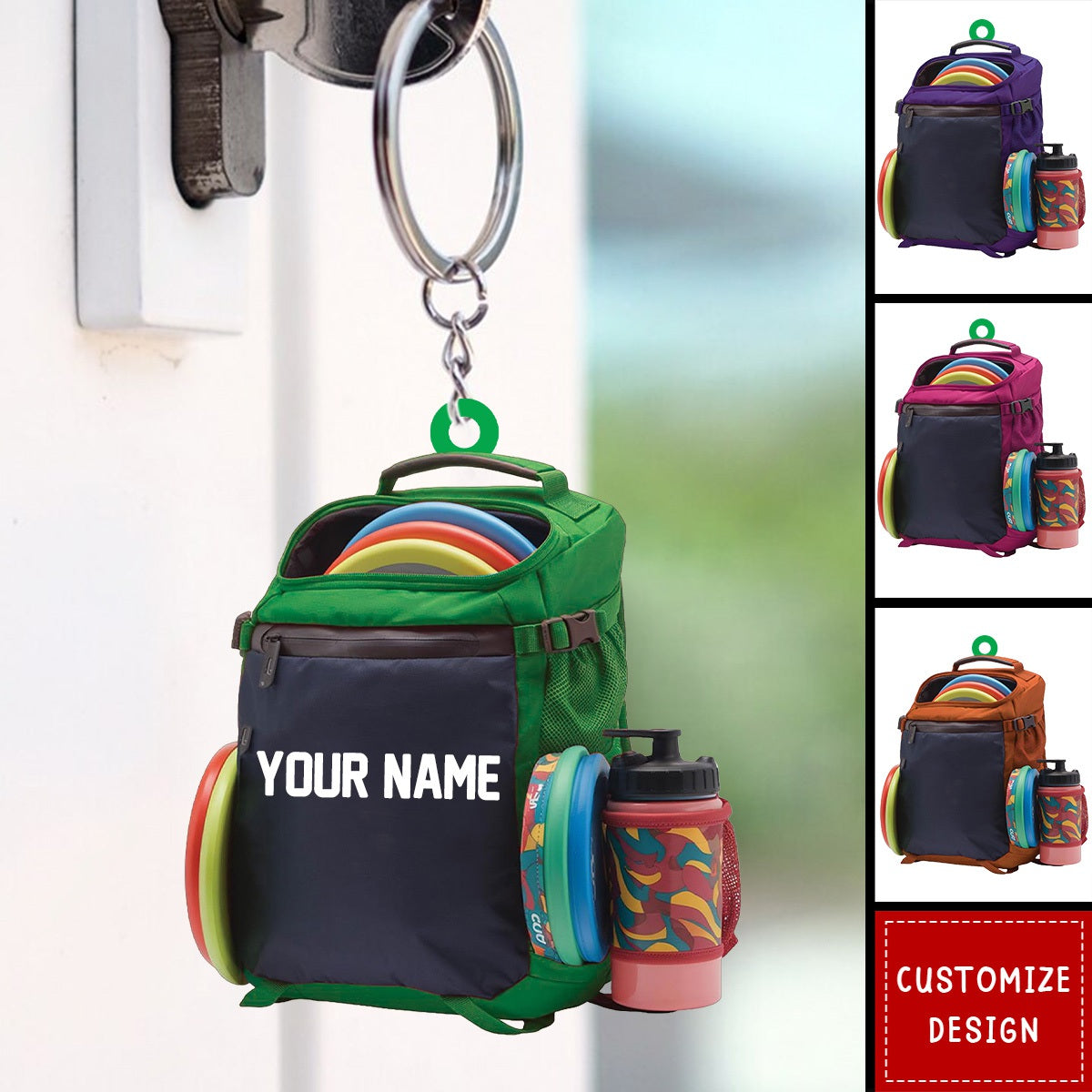 2024 New Release Personalized Disc Golf Acrylic Keychain-Gift For Disc Golf Lovers