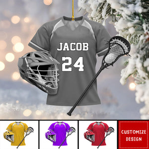 2024 New Release Personalized Lacrosse Christmas Ornament - Gift For Lacrosse Lover