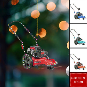 Personalized String Trimmer Christmas Ornament, Tool Scythe Chainsaw Trimmer Ornament - 2024 New Release