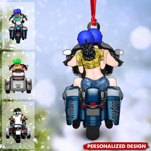 2024 New Release Motorcycle Lovers For Couples Ornament-Personalized Christmas Ornament-Gift For Motorcycle Lovers