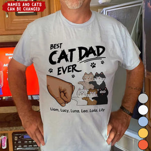 Best Cat Dad Personalized Shirt, Funny Father's Day Gift For Cat Dad