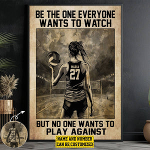 Personalized Volleyball Motivation Poster - Gift For Volleyball Lovers