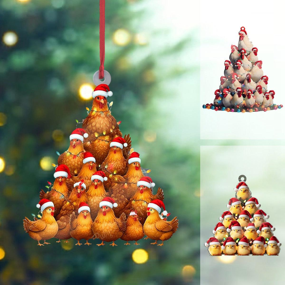 2024 New Release - Chicken Christmas Tree Ornament