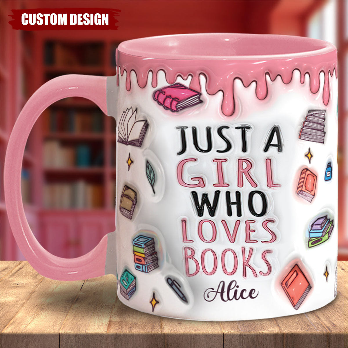 Just A Girl Who Loves Books - Personalized Reading Mug