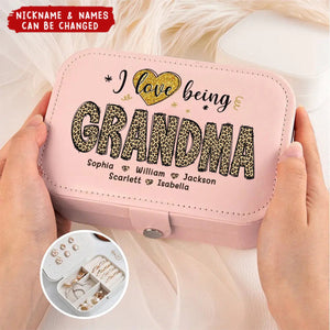 Most Loved Great Grandma - Family Personalized Custom Jewelry Case - Gift For Mom, Grandma