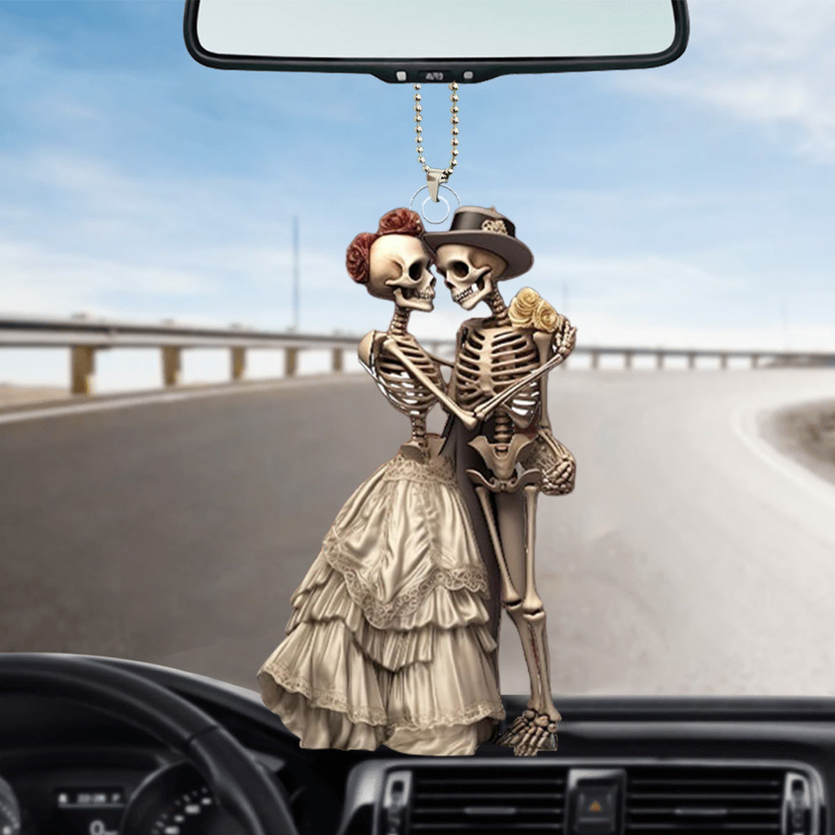 Skeleton Couple Ornament - Anniversary Gift For Wife,Husband,Skull Lovers