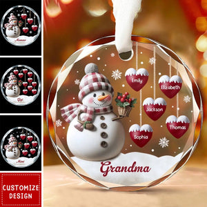 If Nothing Is Going Well, Call Your Grandmother - Family Personalized Circle Ornament - 2024 New Release