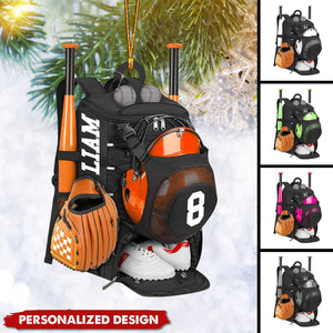 Personalized Baseball Bag Christmas Ornament-Gift for Baseball Lover-2024 New Release