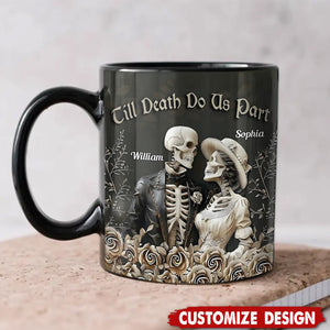 Till Death Do Us Part  - Personalized Couple Mug - Gift For Husband,Wife,Anniversary