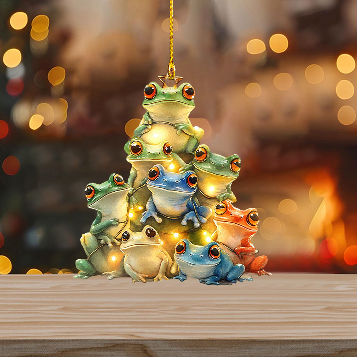 Frog Christmas Ornament-Gift for Animal Lover-2024 New Release