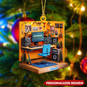 Personalized Music Room Christmas Ornament-Gifts For Music Lovers-2024 New Release