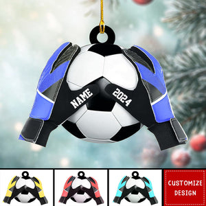 Personalized  Soccer Goal Keeper Christmas Ornament - Gift For Soccer Lovers - 2024 New Release