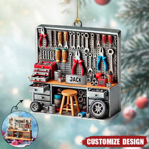 Personalized Mechanic Tool Box Ornament - 2024 New Release