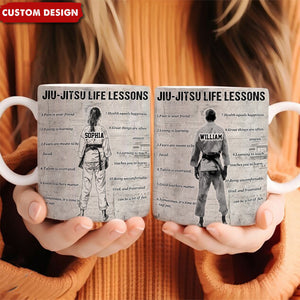 Personalized Jiu-Jitsu Life Lessons Mug-Gift For Jiu-Jitsu Lovers