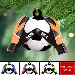 Personalized  Soccer Goal Keeper Christmas Ornament - Gift For Soccer Lovers - 2024 New Release