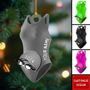 Personalized Swimmer Accessories Ornaments Gift For Swimmer - 2024 New Release