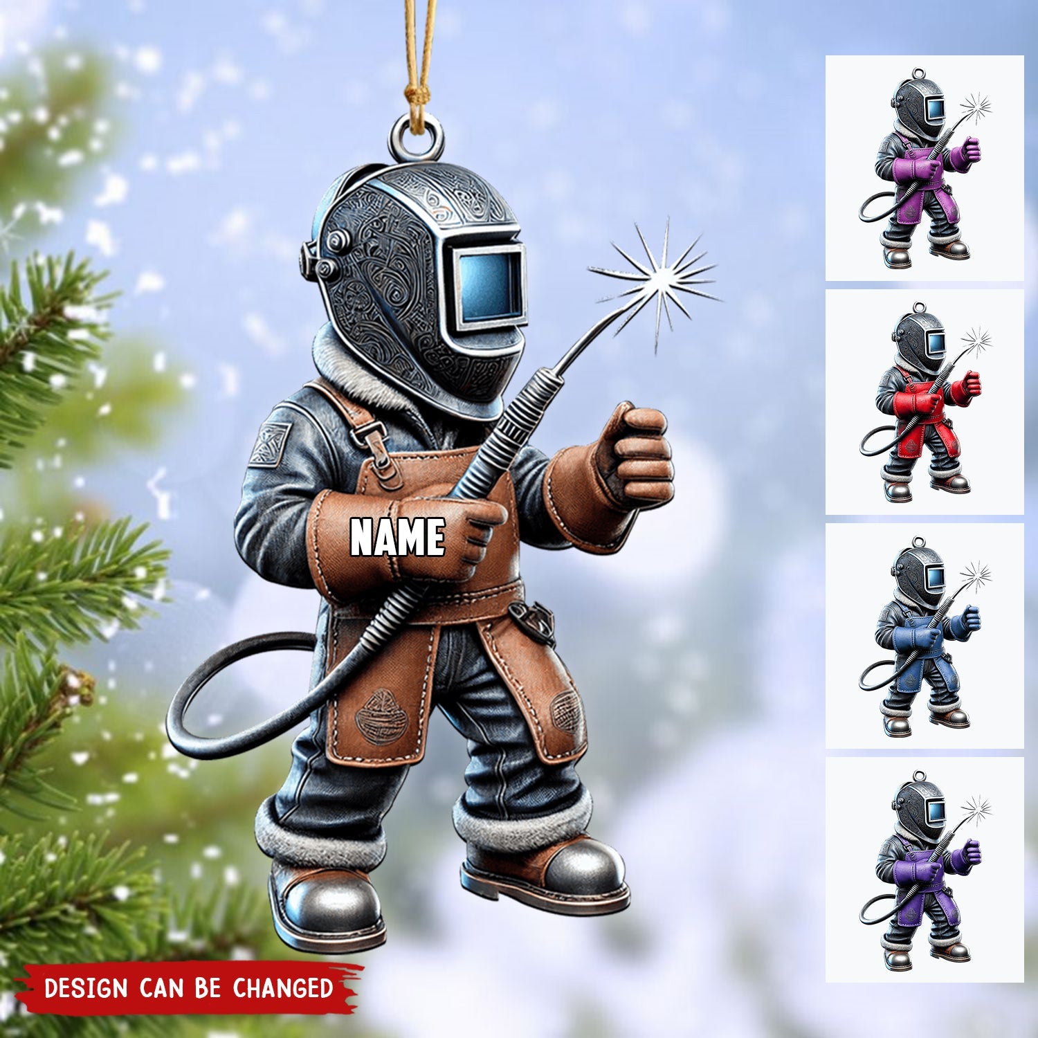 Personalized Welder Christmas Ornament, Gifts For Welder-2024 New Release