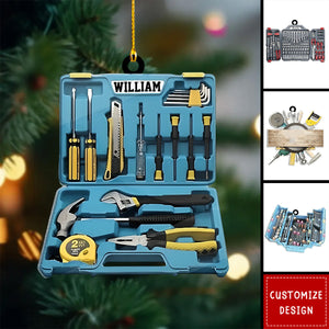 Personalized Mechanic Tool Box Ornament Christmas Gift For Mechanic - 2024 New Release