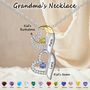 Mom We Love You - Personalized Birthstone Necklace, Mother's Day Gift