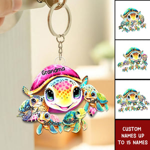 This Turtle Grandma Belongs To Acrylic Keychain