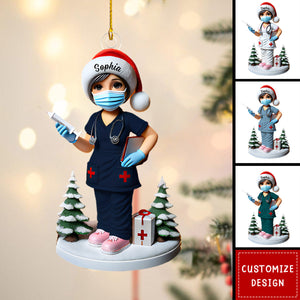 Personalized Nurse Christmas Ornament Gift For Healthcare Workers-2024 New Release