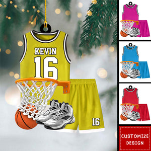 Personalized Basketball Christmas Ornament-Gift for  Basketball Players -2024 New Release