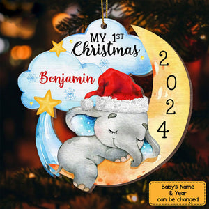 2024 New Release - Elephant Baby First Christmas Ornament