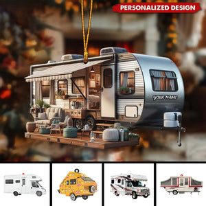 2024 New Release Personalized Camping Car Christmas Ornament-Gifts For Camping Lovers