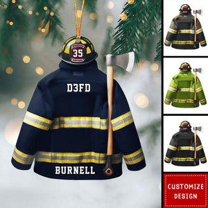 Personalized Firefighter Uniform Christmas Ornament-2024 New Release