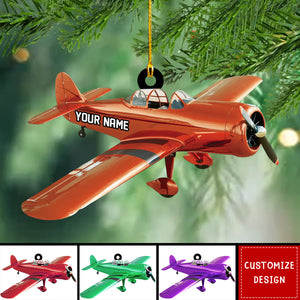 2024 New Release Personalized Airplane Christmas Ornament