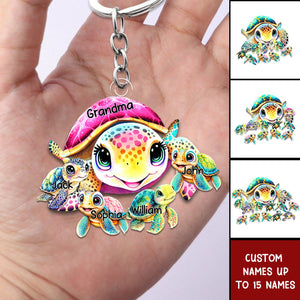 This Turtle Grandma Belongs To Acrylic Keychain