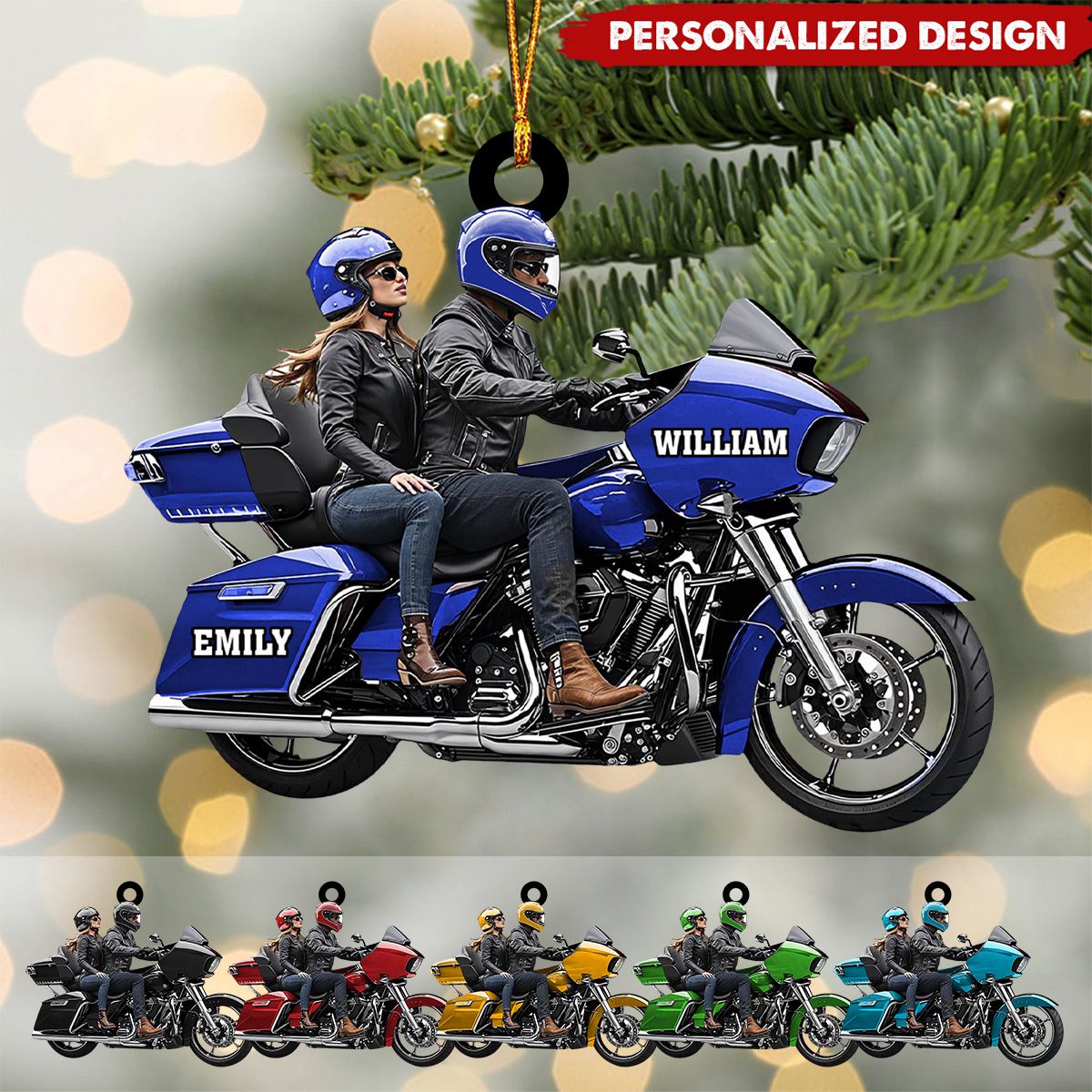 Personalized Motorcycle Ornaments-Gifts For Biker-2024 New Release