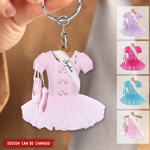 Ballet Dance Dress Acrylic Keychain-Great Gift Idea For Ballet Lover