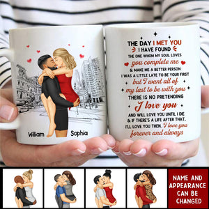 I Love You Forever And Always - Personalized Coffee Mug - Gift For Couple