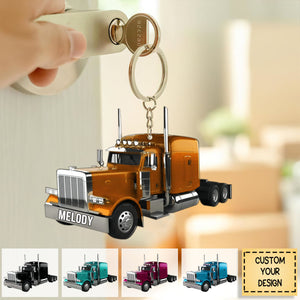 Truck Vintage Personalized - Keychain