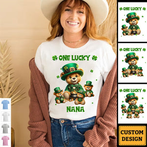 Saint Patrick Day - Personalized Bear Grandma T-Shirt