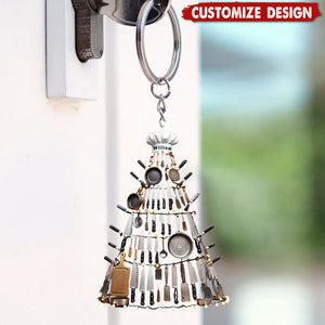 Personalized Kitchen Tool Keychain-Gift for Chef, Housewife