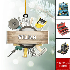 Personalized Mechanic Tool Box Ornament Christmas Gift For Mechanic - 2024 New Release