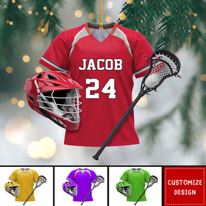 2024 New Release Personalized Lacrosse Christmas Ornament - Gift For Lacrosse Lover