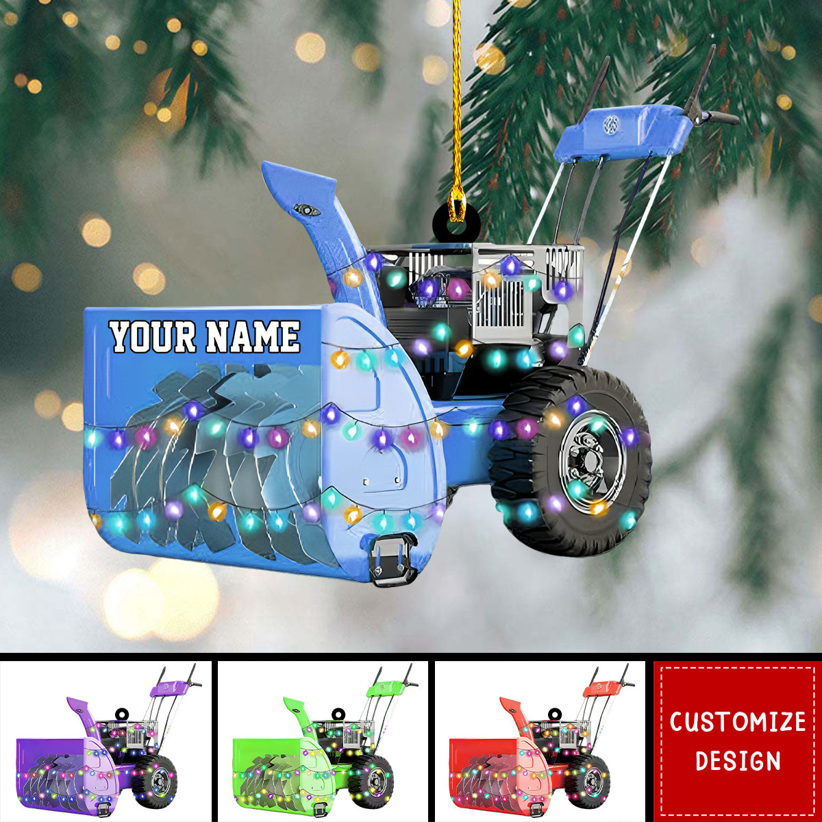 Personalized Snow Blowers Christmas Ornament 2024 New Release yeetcat