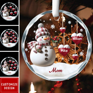 If Nothing Is Going Well, Call Your Grandmother - Family Personalized Circle Ornament - 2024 New Release