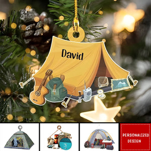 2024 New Release Personalized Camping Christmas Ornament ,Camping Lover Gift, Camping Lover Ornament, Keepsake Gift For Camper, Hiking Decor Gift