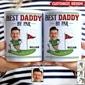 Best Dad By Par-Personalized Mug