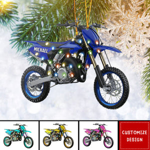 Personalized Motocross Christmas Ornament - 2024 New Release