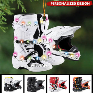 2024 New Release Personalized Ornament Motocross Boots Helmet