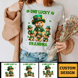 Saint Patrick Day - Personalized Bear Grandma T-Shirt