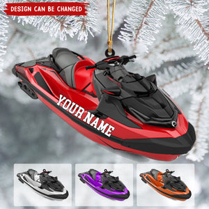 Personalized Watercraft Boat Christmas Acrylic Ornament