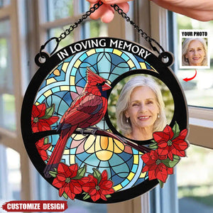 Custom Photo I'm Always With You Memorial - Personalized Window Hanging Suncatcher Ornament